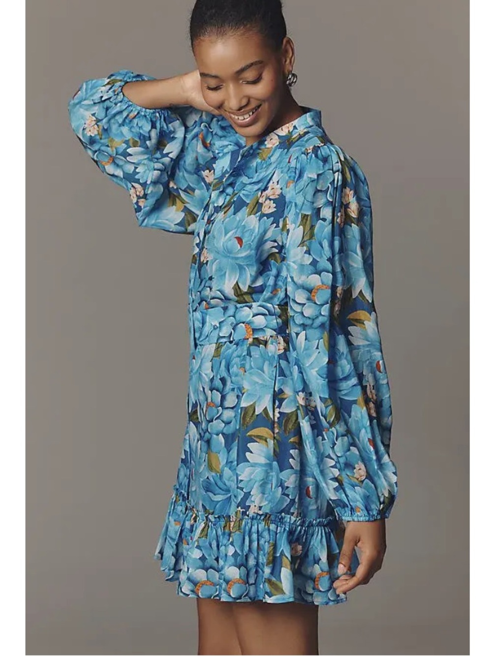 NWT FARM Rio Long Sleeve Mini Dress Small